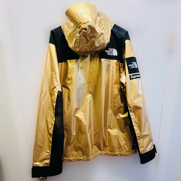 Supreme The North Face Metallic Mountain Parka Gold - Picture 2 of 5